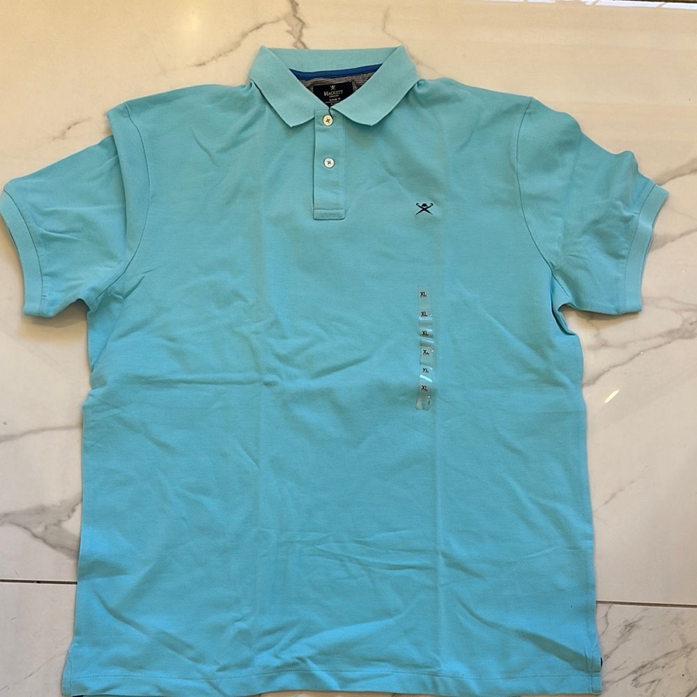 Hackett Men's Blue Polo Shirt